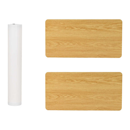 Trade Show Counter Light Brown and White 80 x 40 x 93 cm
