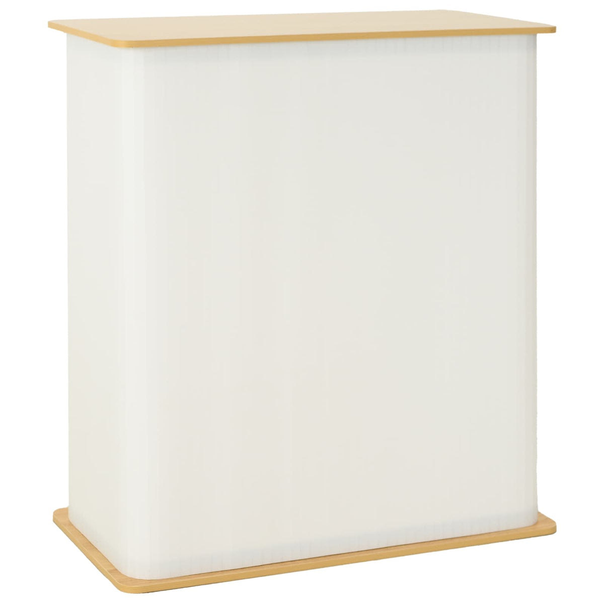 Trade Show Counter Light Brown and White 80 x 40 x 93 cm