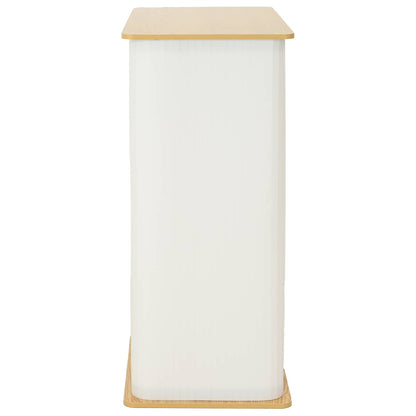 Trade Show Counter Light Brown and White 80 x 40 x 93 cm