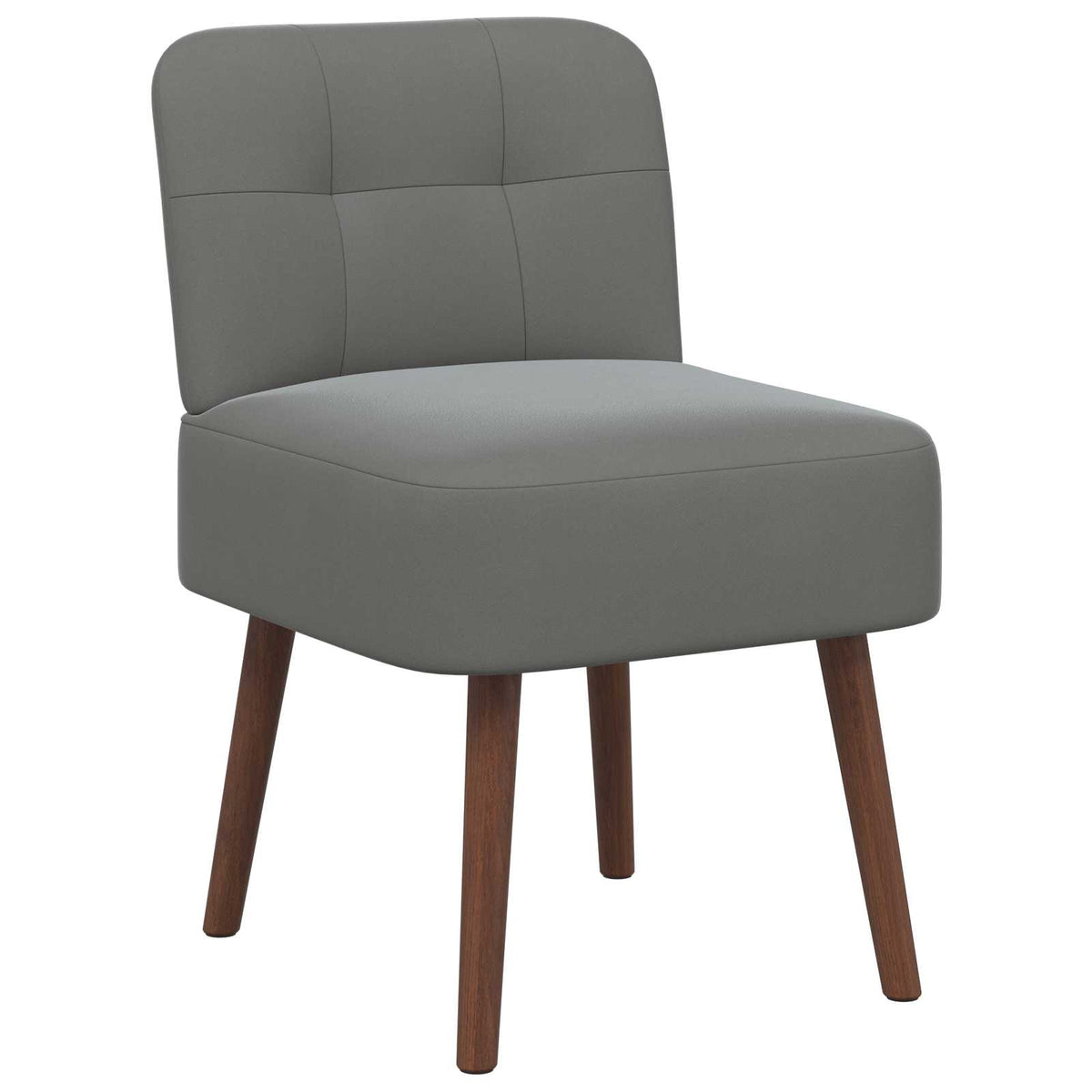 Slipper Chair Dark Grey Velvet