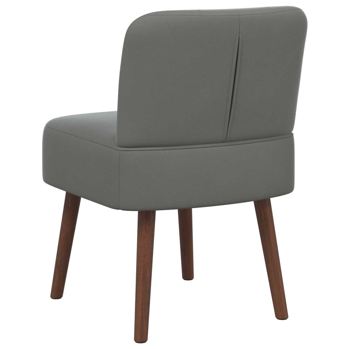 Slipper Chair Dark Grey Velvet