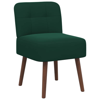 Slipper Chair Dark Green Velvet
