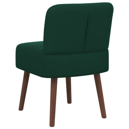 Slipper Chair Dark Green Velvet
