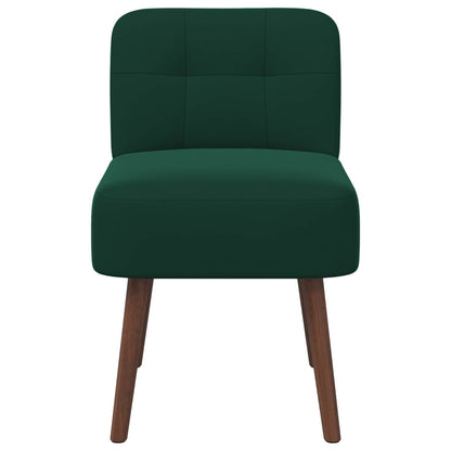 Slipper Chair Dark Green Velvet