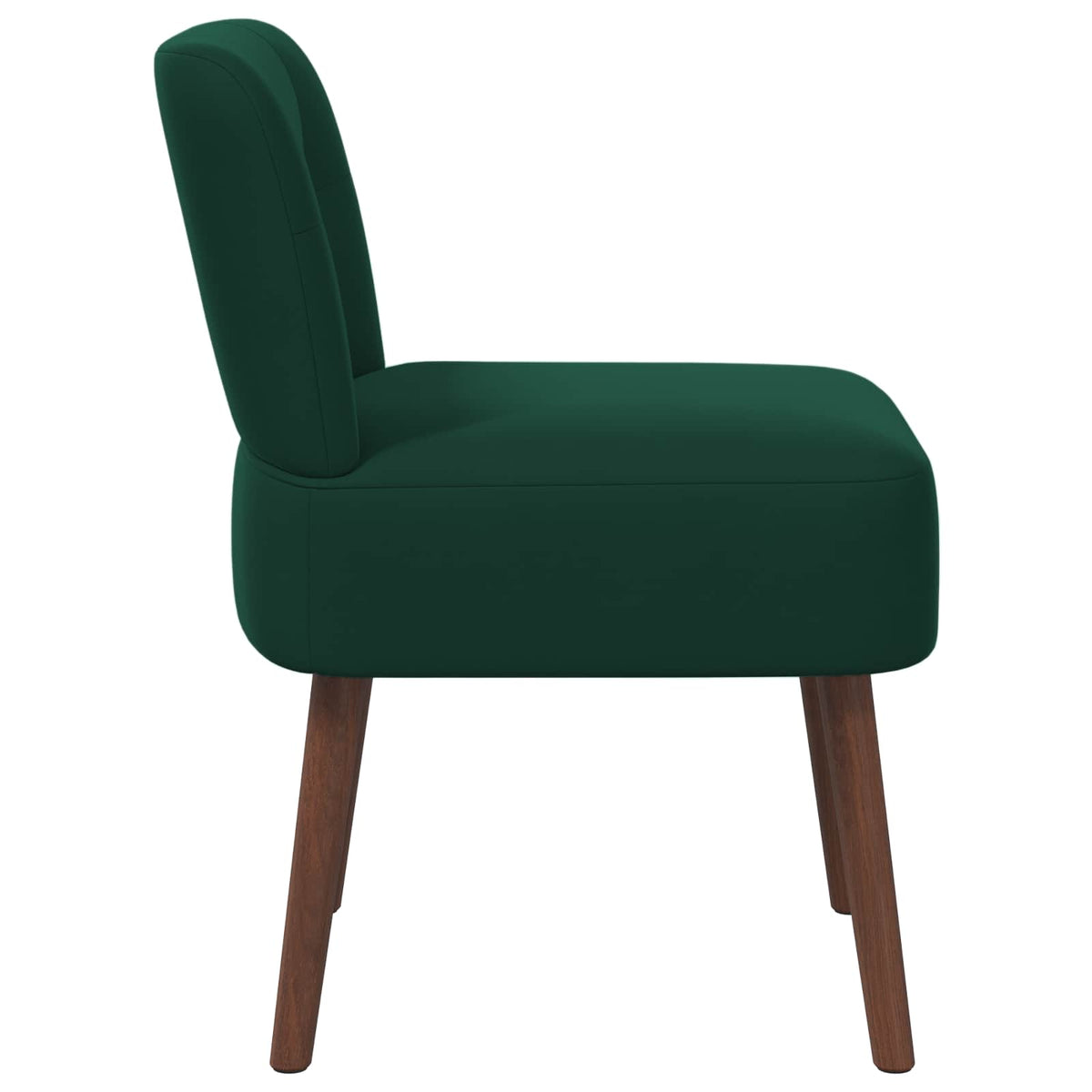 Slipper Chair Dark Green Velvet