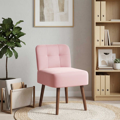 Slipper Chair Pink Velvet