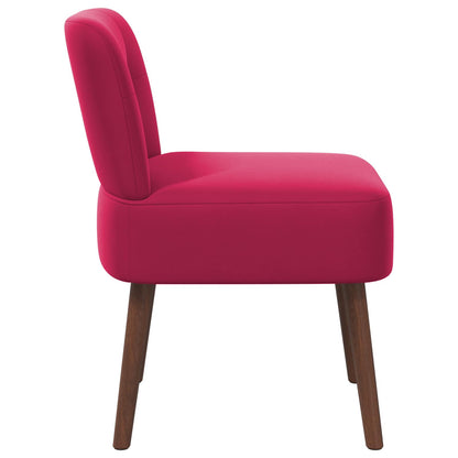 Slipper Chair Wine Red Velvet