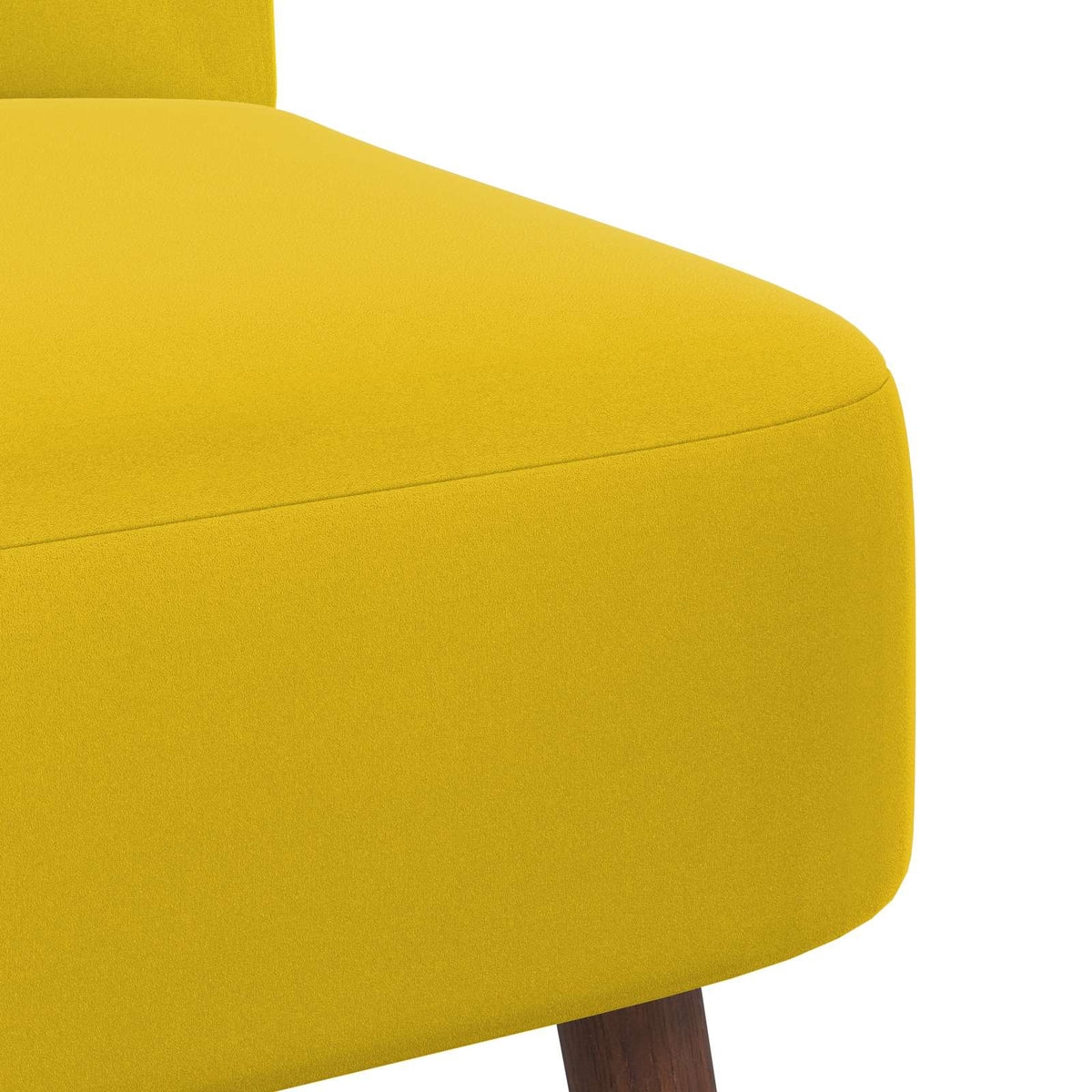 Slipper Chair Yellow Velvet
