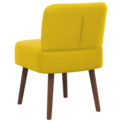 Slipper Chair Yellow Velvet