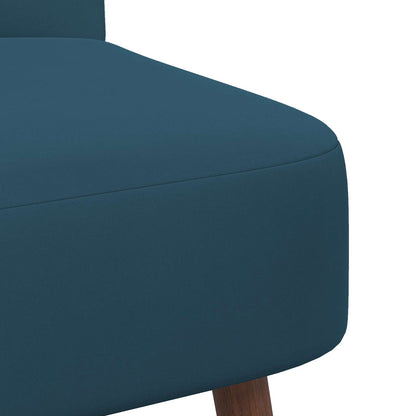Slipper Chair Blue Velvet