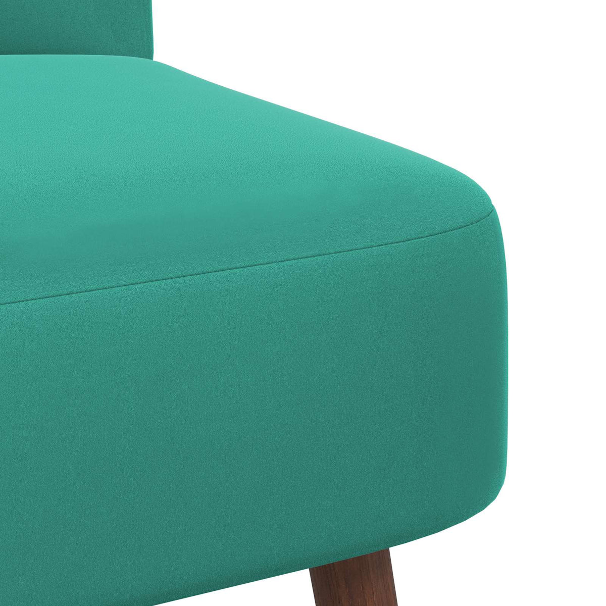 Slipper Chair Turquoise Velvet