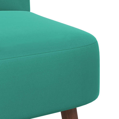 Slipper Chair Turquoise Velvet