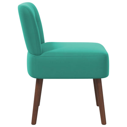 Slipper Chair Turquoise Velvet