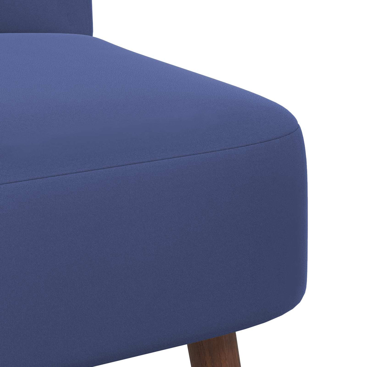 Slipper Chair Police Blue Velvet