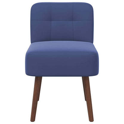 Slipper Chair Police Blue Velvet