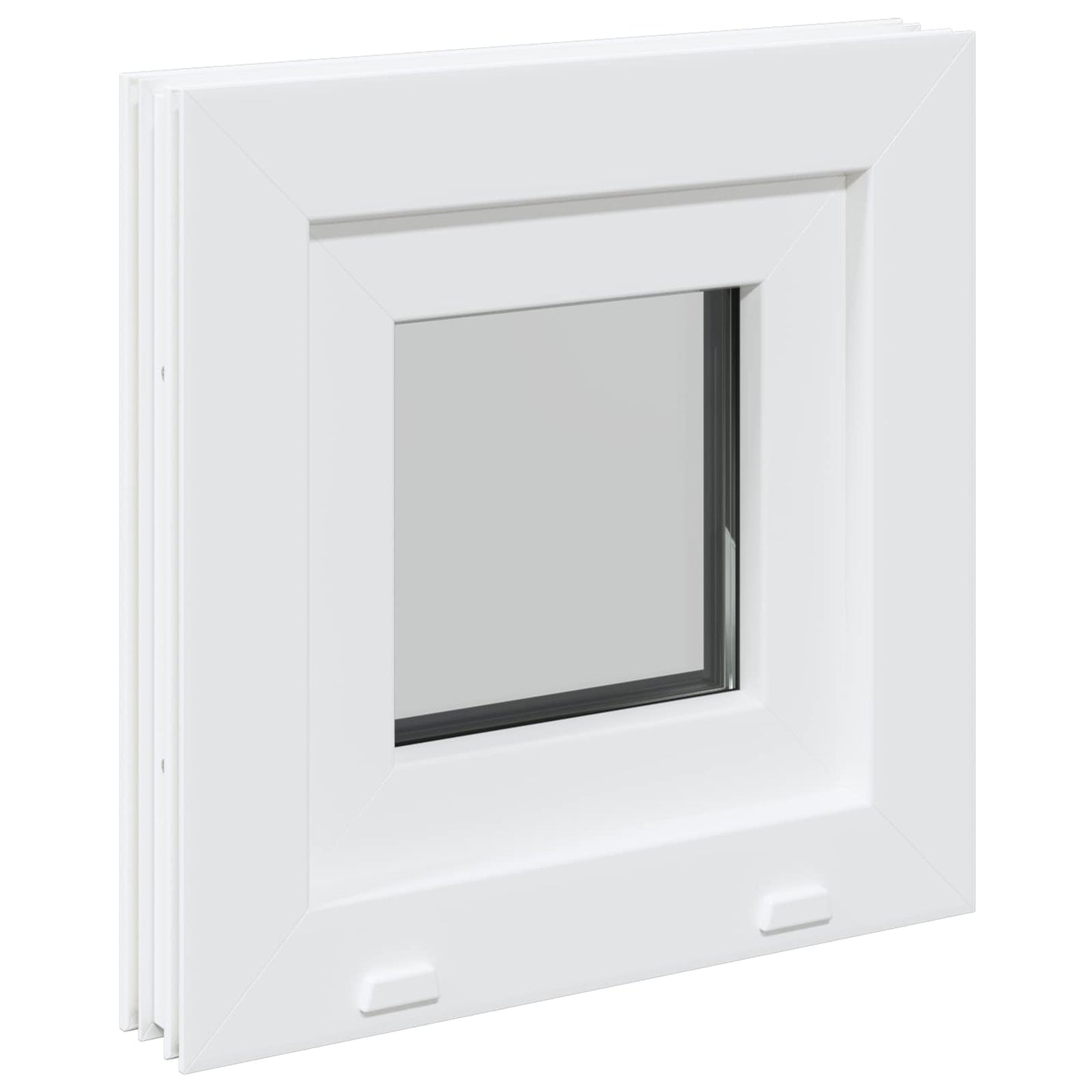 Tilt Basement Window RISOR 40 x 40 cm PVC and Clear Plain Glass
