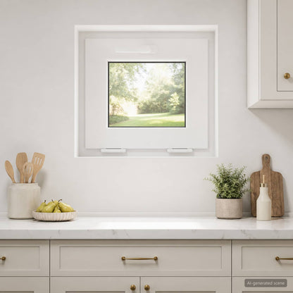 Basement Window Internal Colour White RISOR 45 x 40 cm