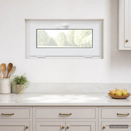 Basement Window Internal Colour White RISOR 85 x 40 cm