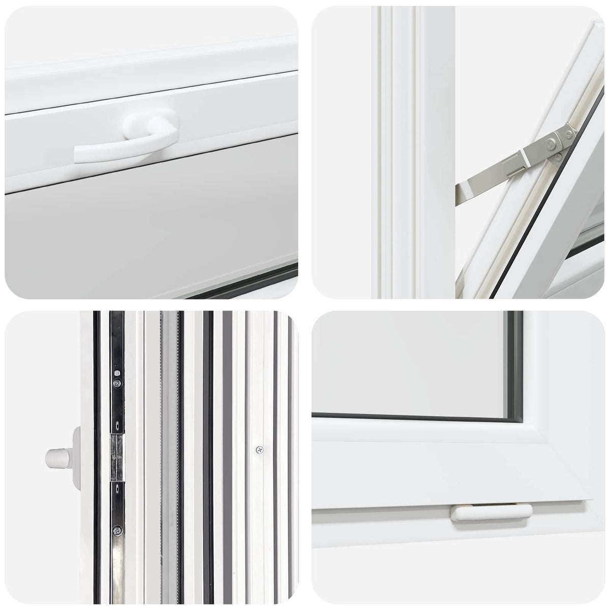 Basement Window Internal Colour White RISOR 95 x 40 cm
