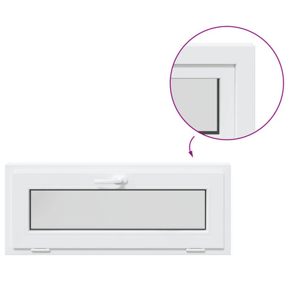 Basement Window Internal Colour White RISOR 105 x 40 cm