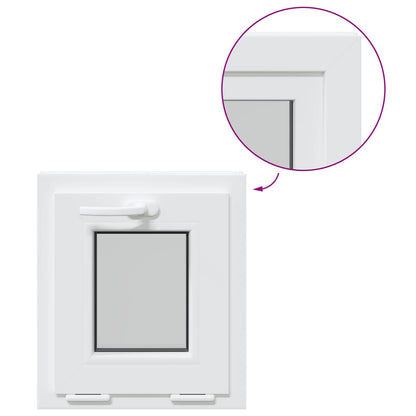 Basement Window Internal Colour White RISOR 40 x 45 cm