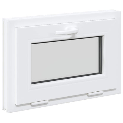 Tilt Basement Window RISOR 60 x 45 cm PVC and Clear Plain Glass