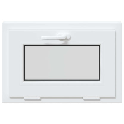 Tilt Basement Window RISOR 60 x 45 cm PVC and Clear Plain Glass