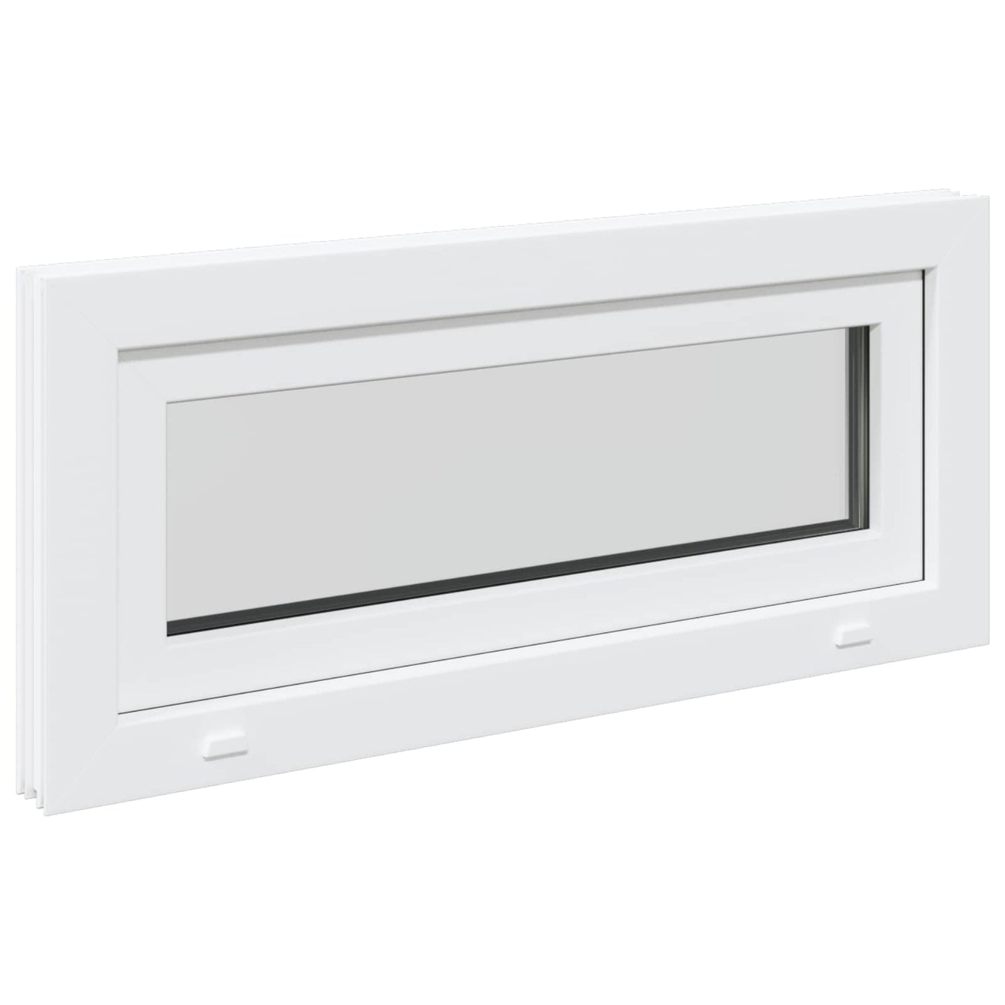 Tilt Basement Window RISOR 95 x 45 cm PVC and Clear Plain Glass