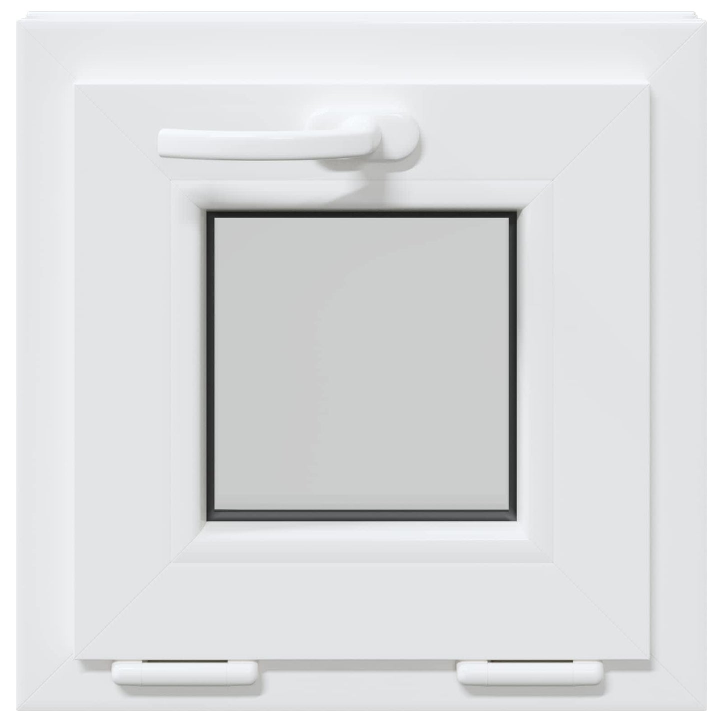 Tilt Basement Window RISOR 40 x 40 cm PVC and Clear Plain Glass