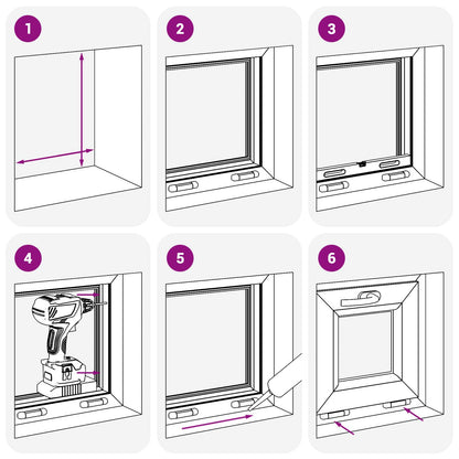 Basement Window Internal Colour White RISOR 50 x 45 cm