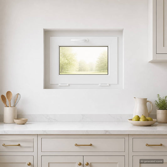 Basement Window Internal Colour White RISOR 55 x 45 cm