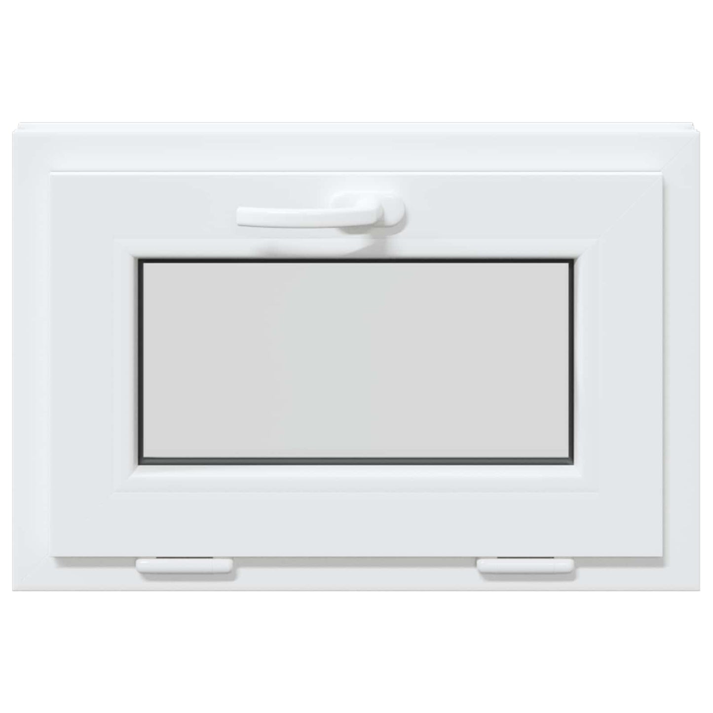 Tilt Basement Window RISOR 60 x 45 cm PVC and Clear Plain Glass