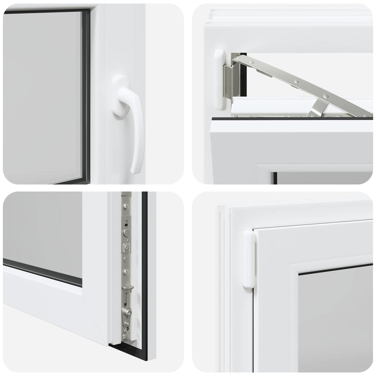 Basement Window Internal Colour White RISOR 105 x 50 cm
