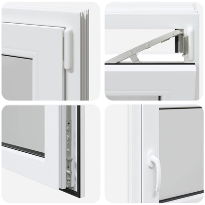 Basement Window Internal Colour White RISOR 120 x 50 cm