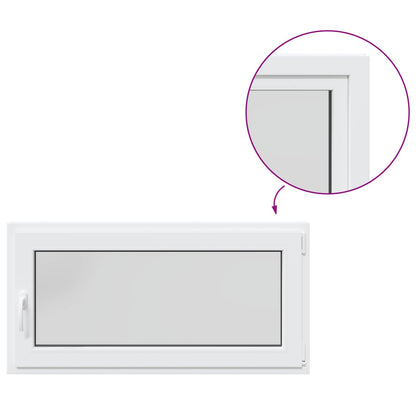 Basement Window Internal Colour White RISOR 120 x 50 cm