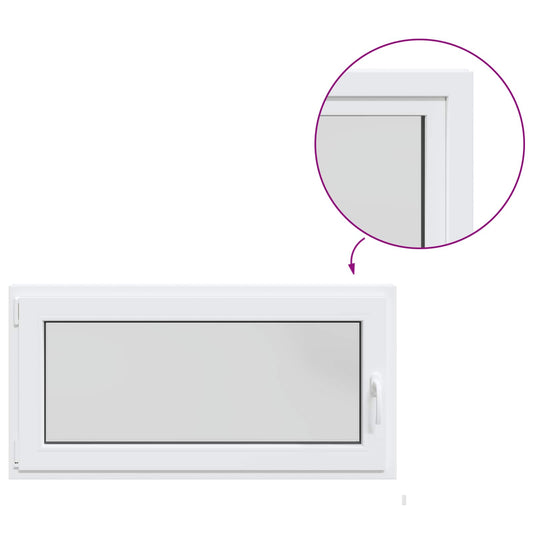 Basement Window Internal Colour White RISOR 120 x 50 cm