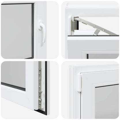 Basement Window RISOR 80 x 55 cm PVC and Glass