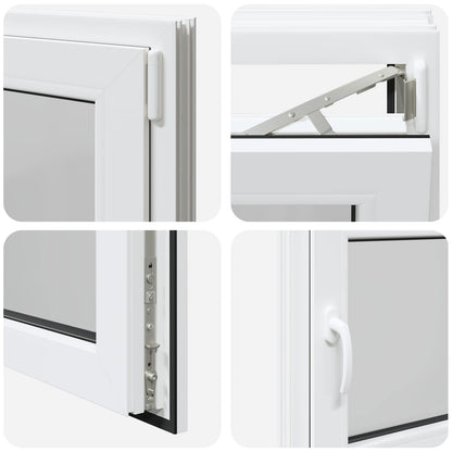 Basement Window Internal Colour White RISOR 85 x 55 cm