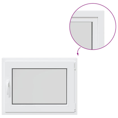 Basement Window Internal Colour White RISOR 85 x 55 cm