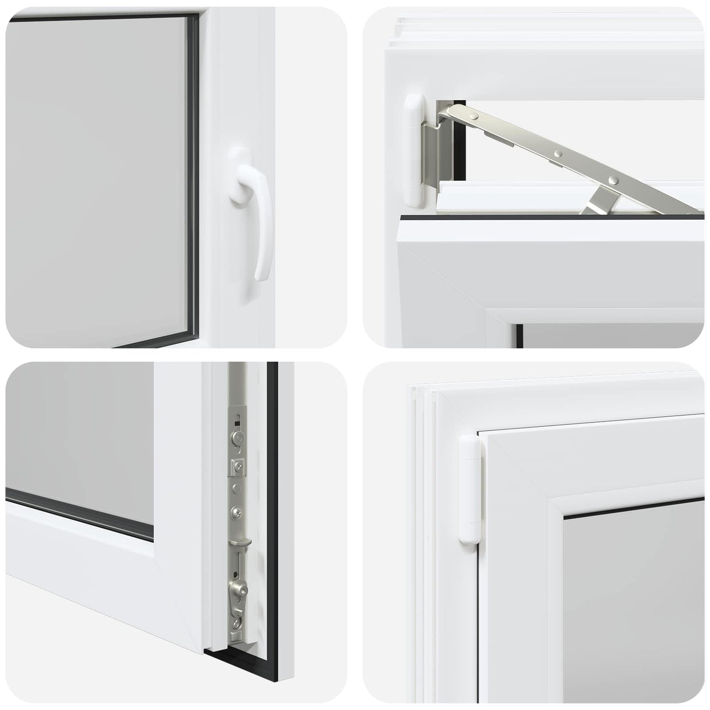 Basement Window RISOR 90 x 55 cm PVC and Glass