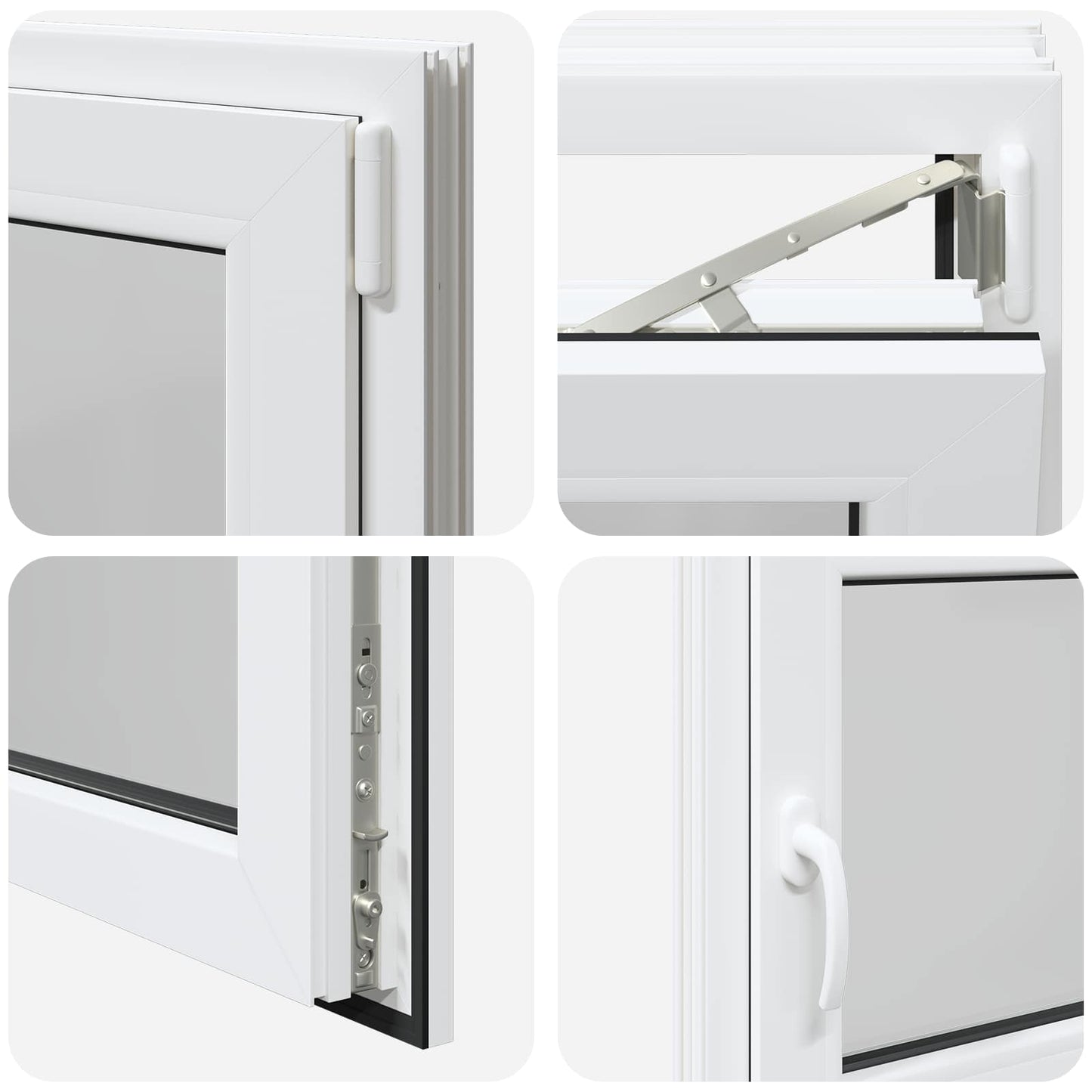 Basement Window RISOR 95 x 55 cm PVC and Glass