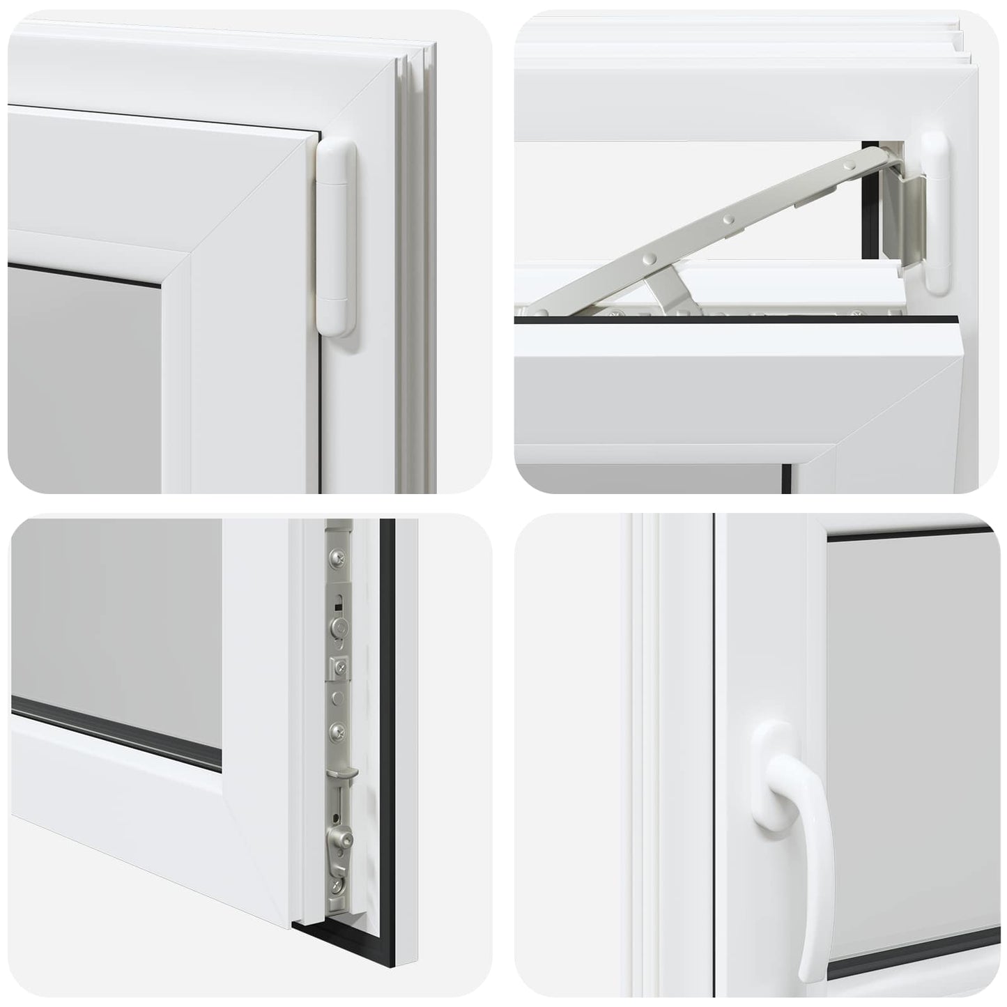 Basement Window Internal Colour White RISOR 100 x 55 cm