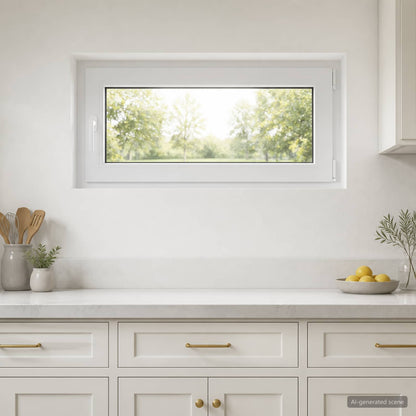 Basement Window Internal Colour White RISOR 100 x 55 cm