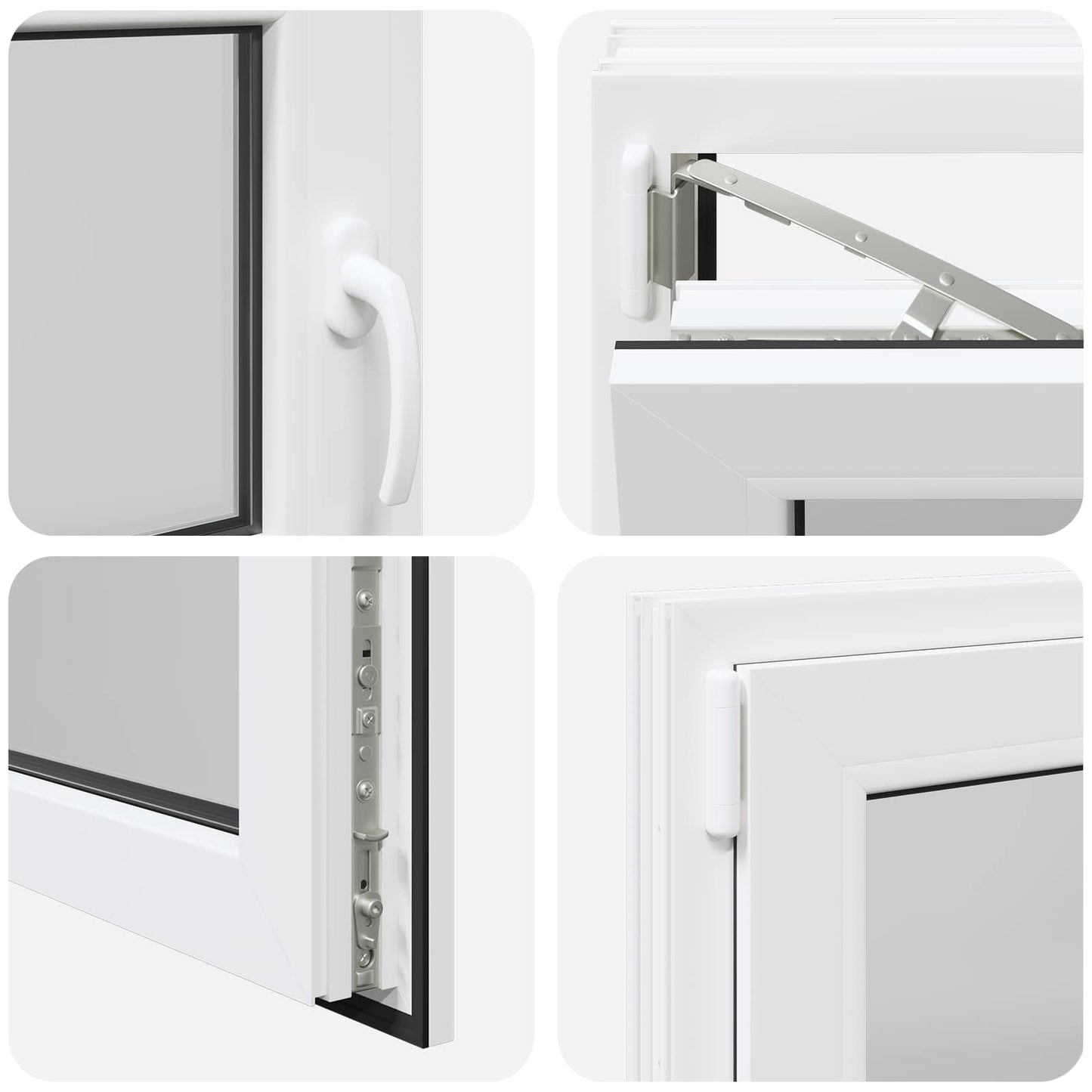 Basement Window Internal Colour White RISOR 100 x 55 cm