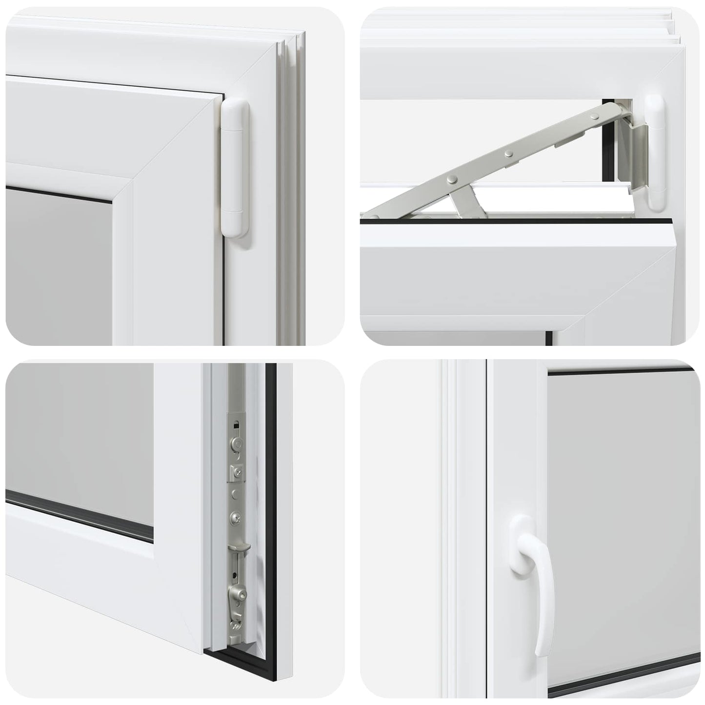 Basement Window RISOR 110 x 55 cm PVC and Glass