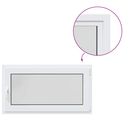 Basement Window RISOR 110 x 55 cm PVC and Glass