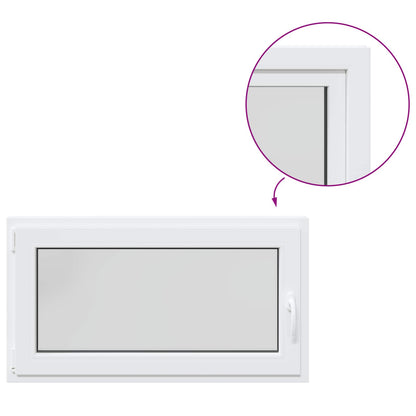 Basement Window RISOR 110 x 55 cm PVC and Glass