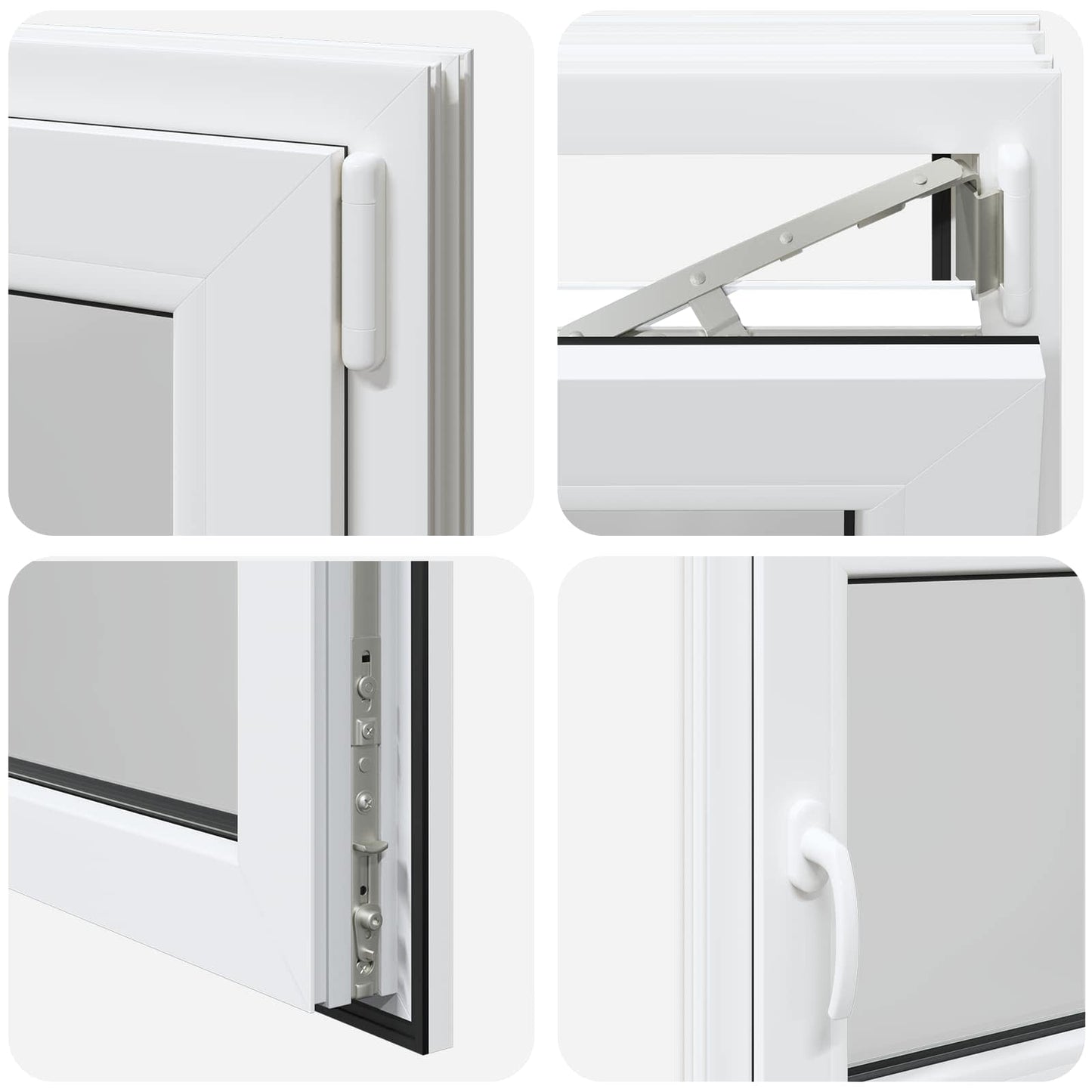 Basement Window RISOR 120 x 55 cm PVC and Glass