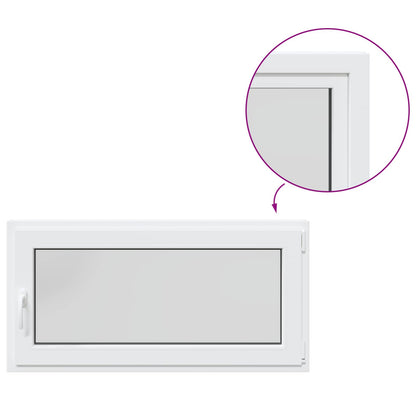 Basement Window RISOR 120 x 55 cm PVC and Glass