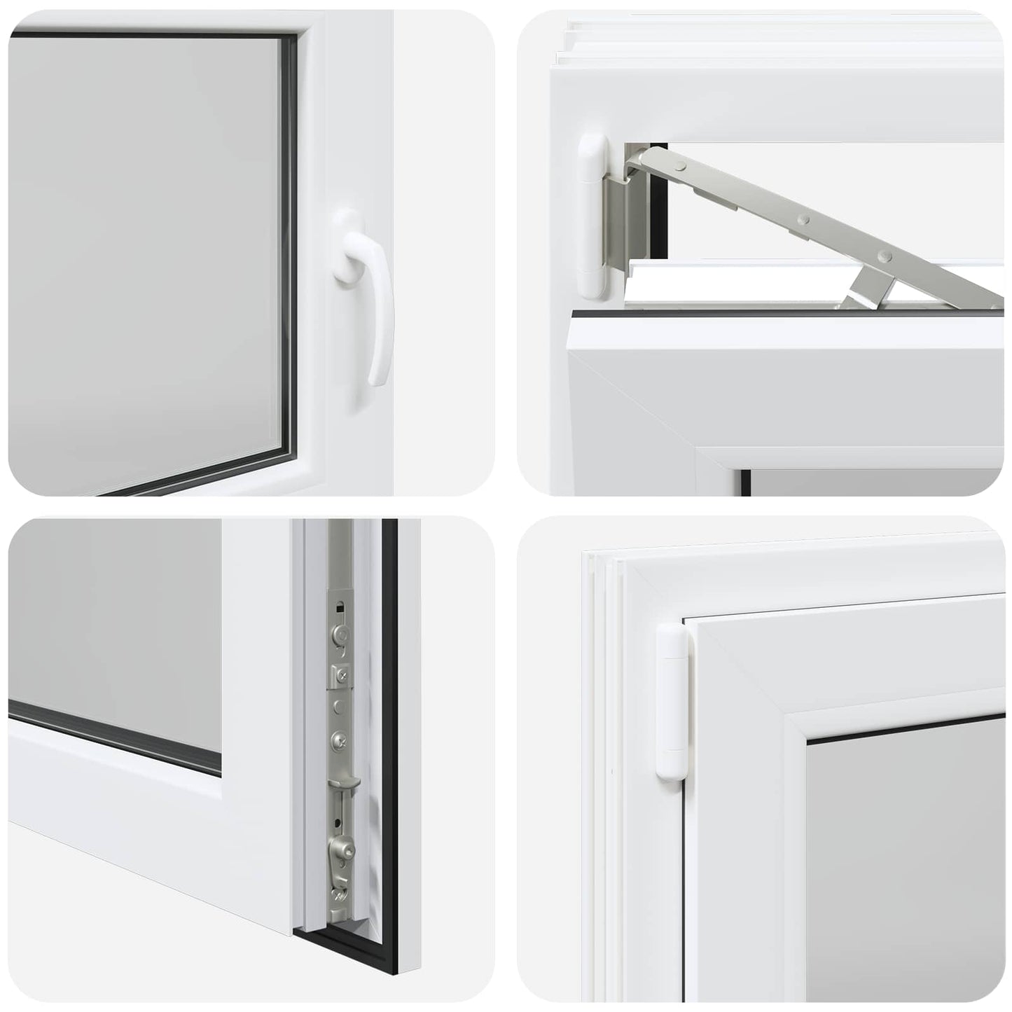 Basement Window RISOR 120 x 55 cm PVC and Glass